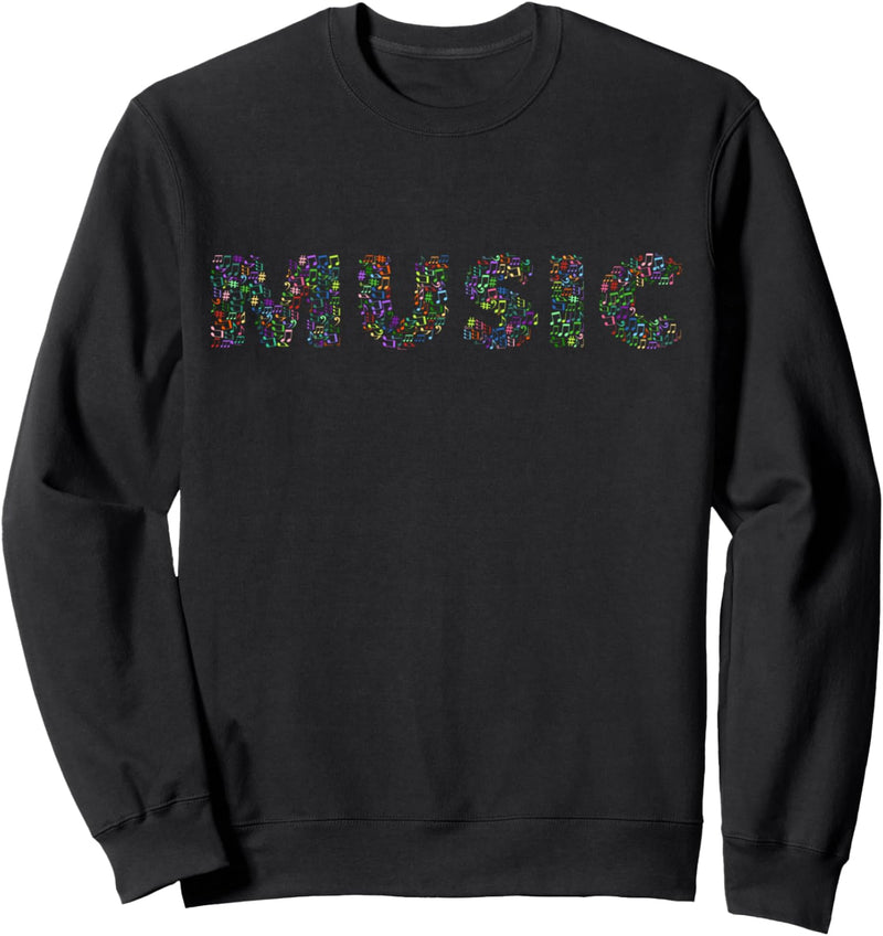 Musik verbindet Seelen Text Typografie Lautsprecher DJ-Mixer Sweatshirt