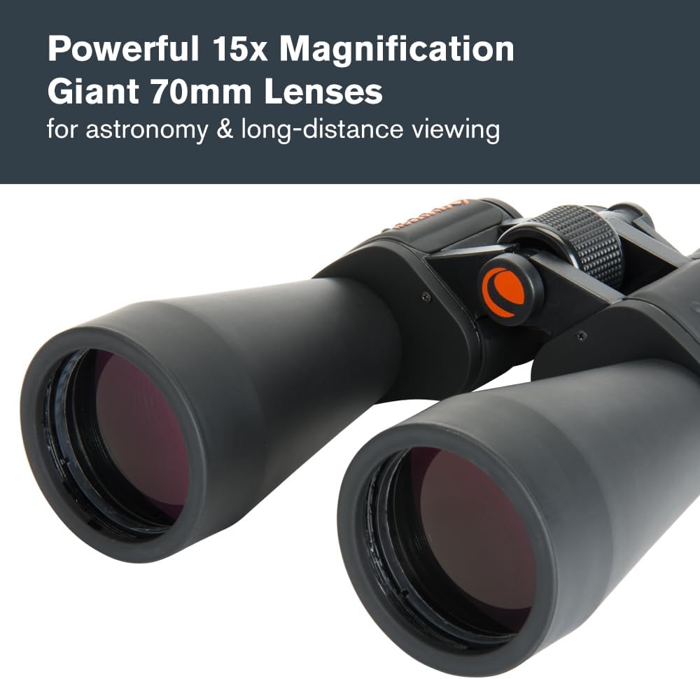 Celestron 71007 SkyMaster 12 x 60 mm Porroprismenfernglas mit mehrfach vergütete Linse, BaK-4 Prisme