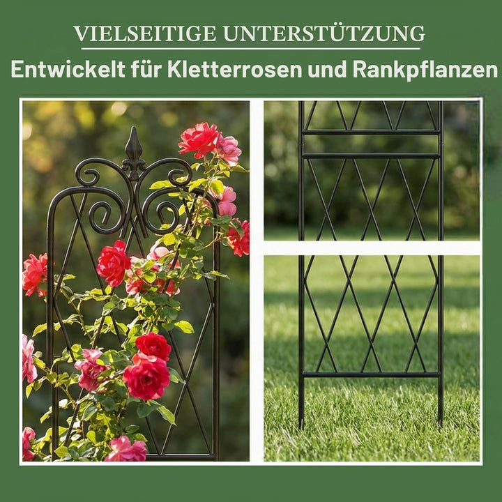 2 Pack 71" H x15 W Trellis,Black Garden Trellis for Climbing Plants Outdoor Metal Frame Sturdy Trell