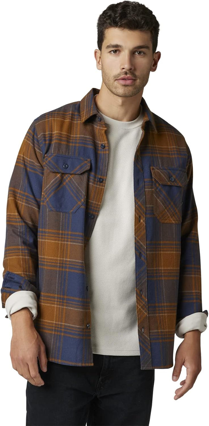 Fox Racing Herren Men's Traildust 2.0 Flannel Shirts Button-Down-Shirt S Blau, S Blau