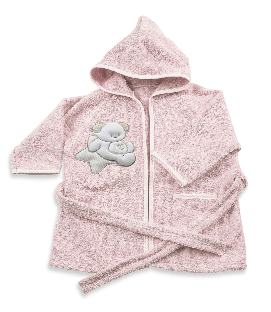 Italbaby Bademantel Frottee für Babys 6-18 Monate Sweet Pink - 550 g