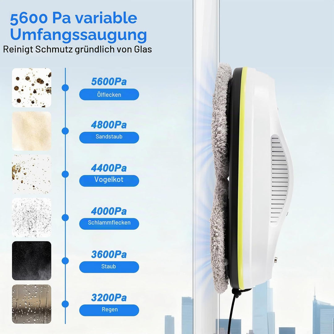 Fensterputzroboter Automatischer Fensterreinigungsroboter Fensterroboter Mit Wasserstrahl,Automatisc