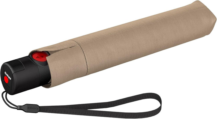 Knirps Taschenschirm U.200 Ultra Light Duomatic Vision Beige With Black Coating - Uv-, Hitzeschutz,