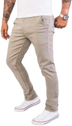 Rock Creek Herren Chino Hose Slim Fit Business Hosen RC-2154 34W / 32L Himmelblau, 34W / 32L Himmelb