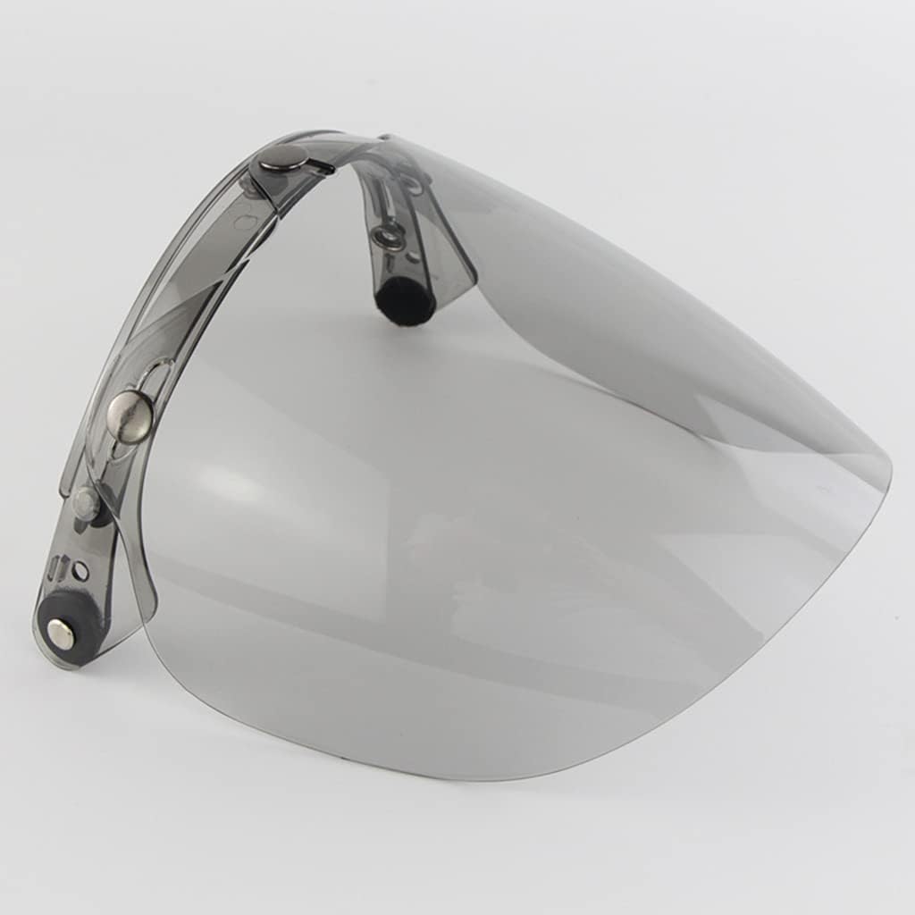 DANLINI Motorradhelme Objektiv, Jethelm Visier 3 Snap Shield Visier Bunt Helm Bubble Visier Motorrad