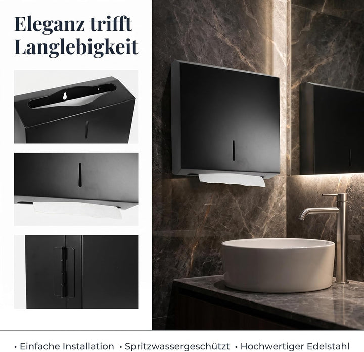 Cabilock Wand-Badetaschenspender C Falter Papierhandtuchspender Mehrfach-Handtuchspender