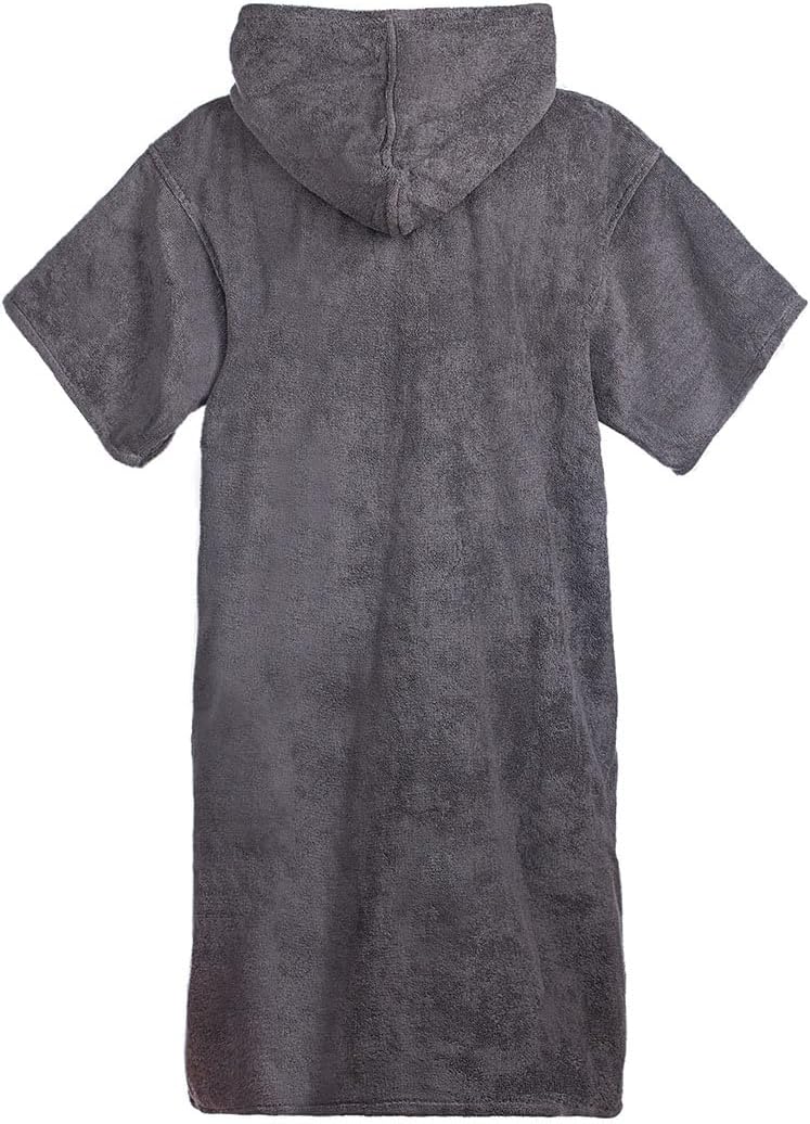 Atlantic Shore | Surf Poncho ☆ Bademantel/Umziehhilfe aus hochwertiger Baumwolle ➤ Grey/Grau