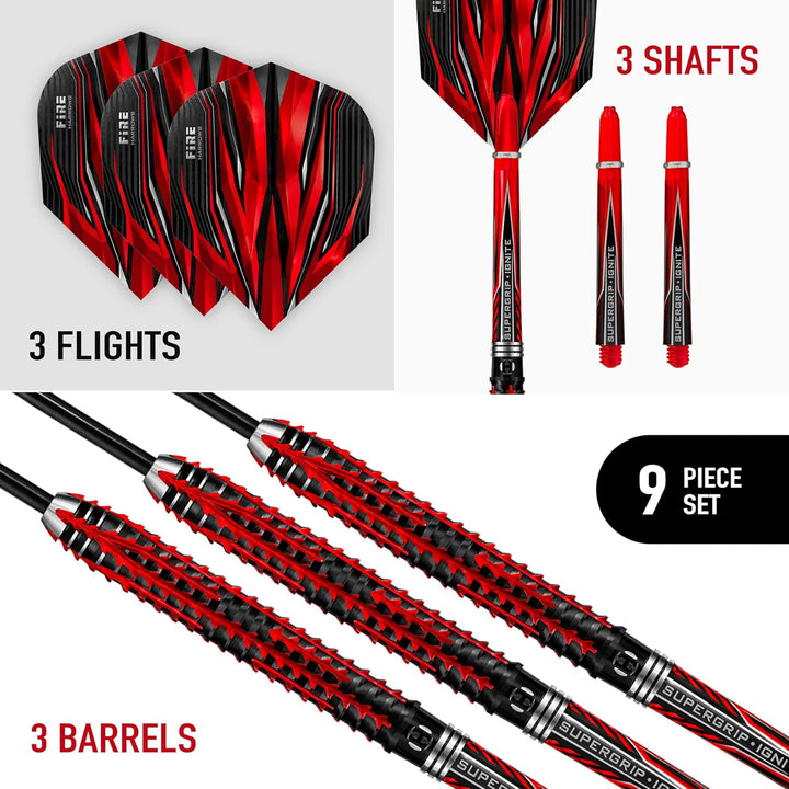 Harrows Fire Inferno 90% Tungsten Steel Tip Darts 25.0 Gramm, 25.0 Gramm