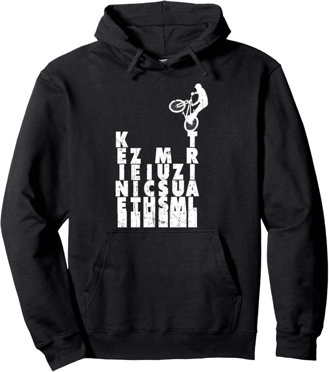 Keine Zeit Ich Muss Zum Trial Mountainbike MTB Vintage Pullover Hoodie