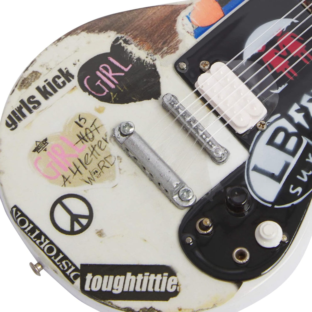 Axman Joan Jett Miniaturgitarre Nachbildung – Musikgeschenke – Handgefertigtes Ornamentmassstab 1/4