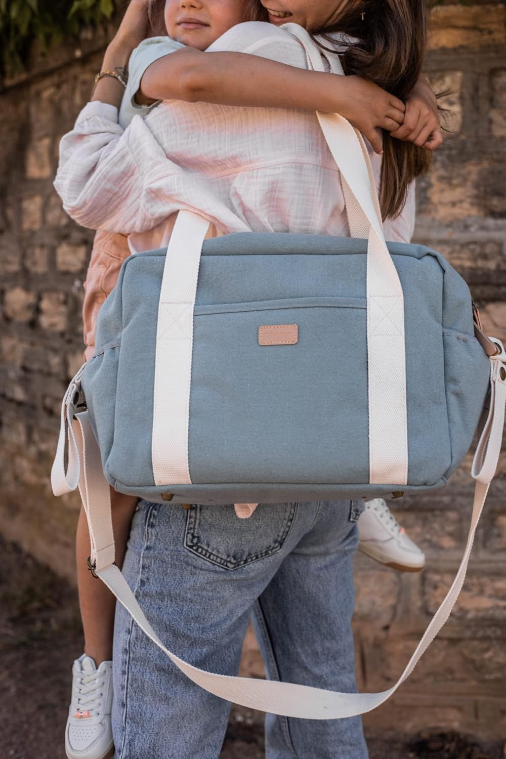 BÉABA, Wickeltasche für Babys, Mehrere Fächer, 10 Taschen, Reissverschluss Trolley-Koffer, Schulterg