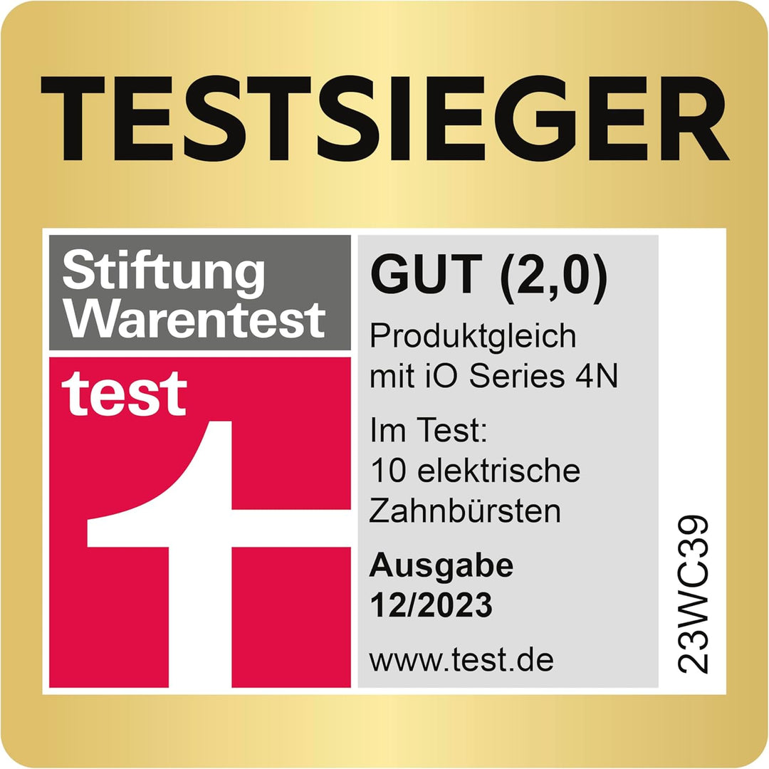 Oral-B iO Series 4 Elektrische Zahnbürste/Electric Toothbrush, 4 Putzmodi für Zahnpflege, Reiseetui,