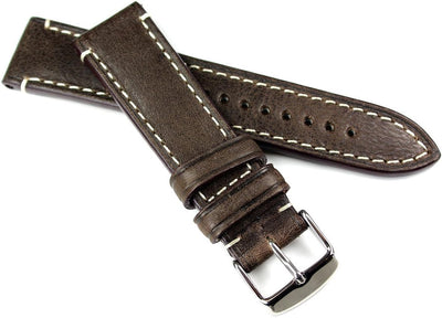 Sulla RIOS 1931 Herren Leder Deutsch Uhrenarmband 22mm dunkel braun CT