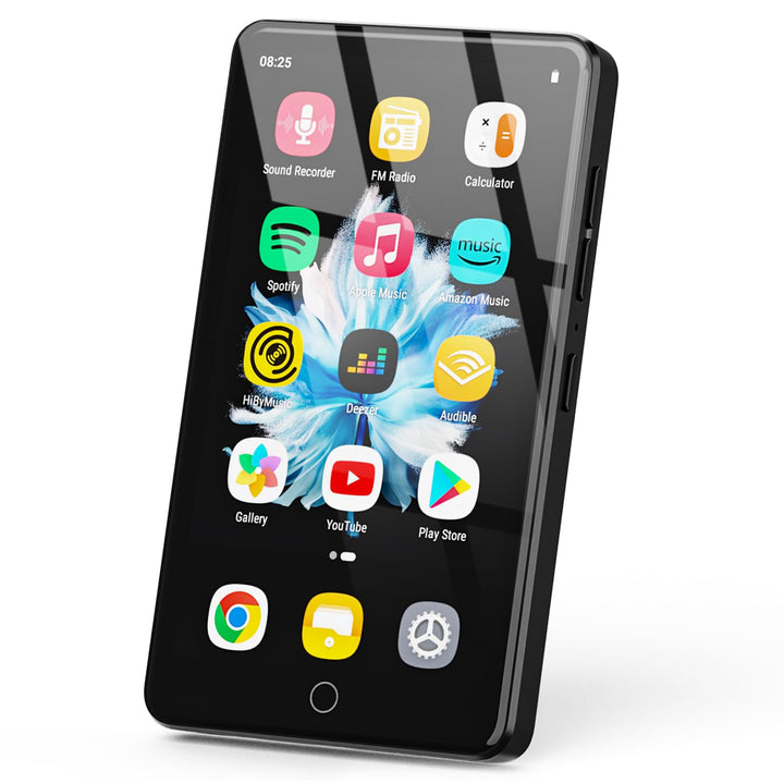 4,02 Zoll IPS HD Touchscreen, MP3 Player mit WLAN und Bluetooth, MP4 Player mit Lautsprechern, Musik