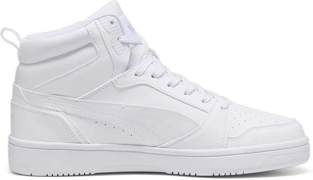 Puma Unisex Rebound V6Sneaker 38.5 EU Puma White Puma White Cool Light Gray, 38.5 EU Puma White Puma