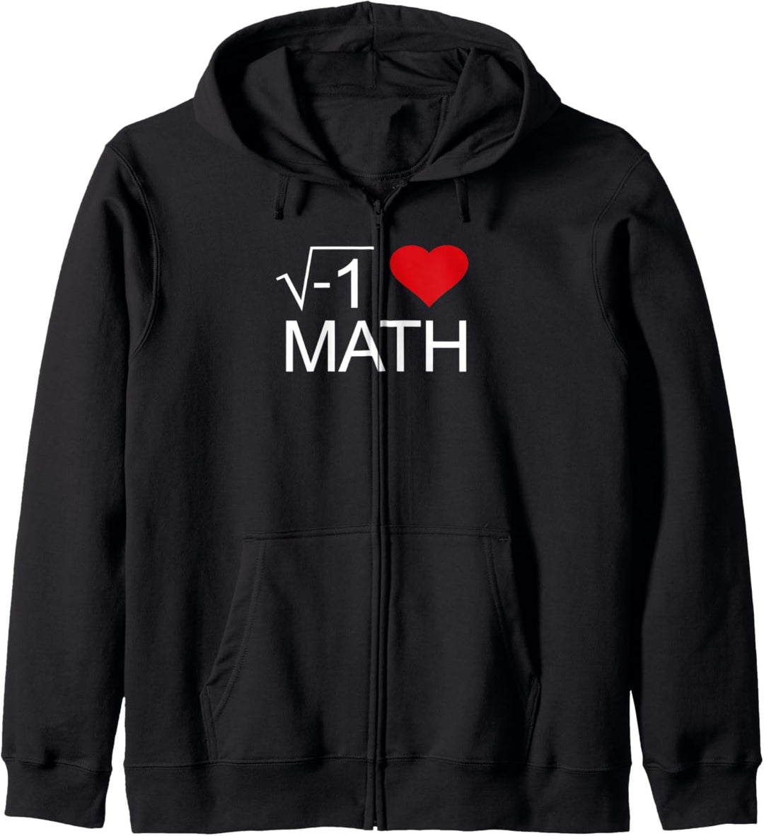 I Wurzel der negativen 1 Herz Liebe Mathe Lustige Witz Kapuzenjacke