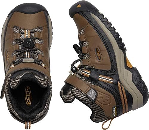 KEEN Unisex Kinder Targhee Mid Wp Wanderstiefel 25/26 EU Dark Earth Golden Brown, 25/26 EU Dark Eart