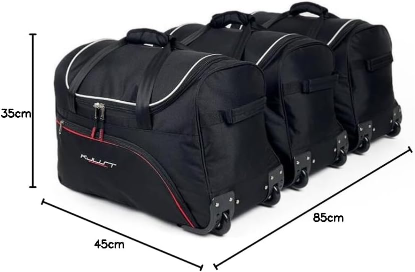 KJUST Dedizierte Kofferraumtaschen 3 STK kompatibel mit VW T-ROC I 2017+ CarBags