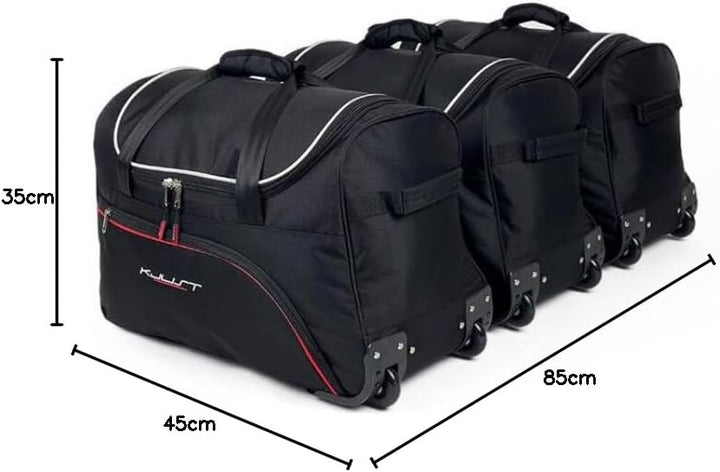 KJUST Dedizierte Kofferraumtaschen 3 STK kompatibel mit VW T-ROC I 2017+ CarBags