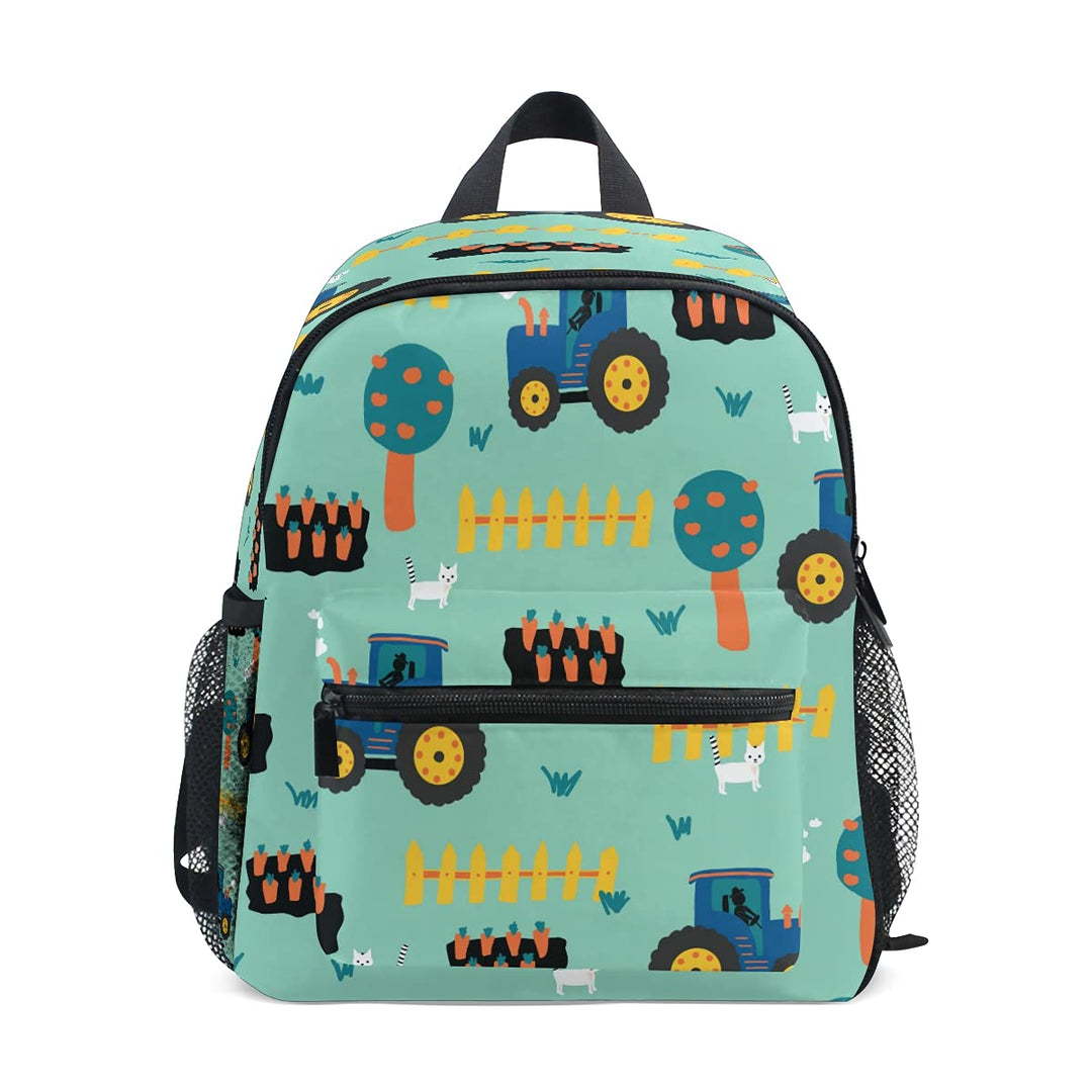 Mnsruu Nahtloser Kinderrucksack, Traktoren-Rucksack, Kleinkinder-Rucksack, Vorschultasche, Kindergar