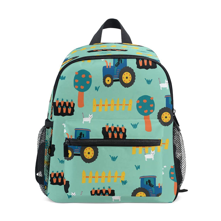 Mnsruu Nahtloser Kinderrucksack, Traktoren-Rucksack, Kleinkinder-Rucksack, Vorschultasche, Kindergar