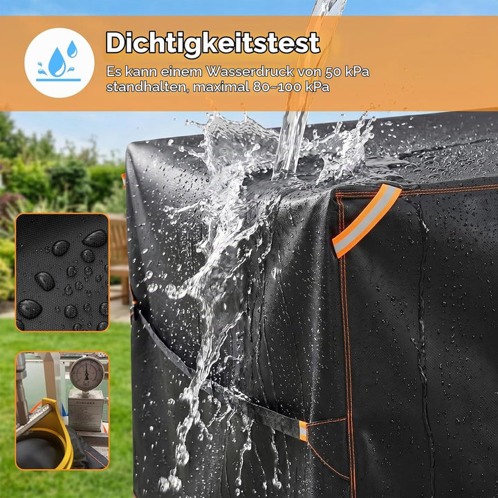 GARPROVM Abdeckplane Gartenmöbel Outdoor Wasserdicht, 230x165x80cm Gartenmöbel Abdeckung Wetterfest