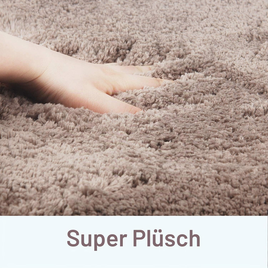 FCSDETAIL rutschfeste, Hochflor Badteppiche 80X150 cm, Maschinenwaschbare Badematte, Badvorleger mit