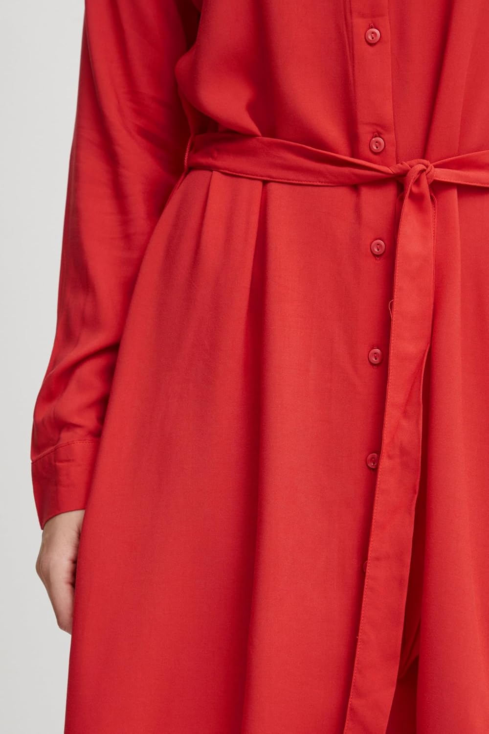 ICHI Damen Ihmain Dr Kleid 38 171664/Poppy Red, 38 171664/Poppy Red