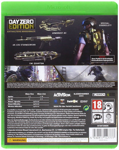 Call of Duty: Advanced Warfare - Day Zero Edition [AT-PEGI] - [Xbox One], Xbox One