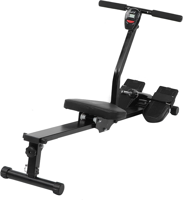 lyrlody Rudergerät Faltbar mit Magnetbremssystem, Digitaler Fitness-Rudermaschine, Einstellbarer Wid