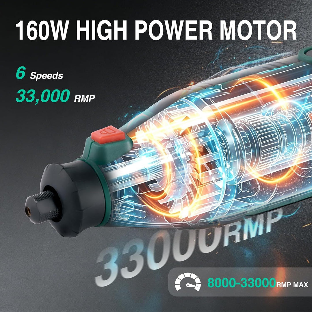POSENPRO Multifunktionswerkzeug 160W, Rotationswerkzeug Feinbohrschleifer