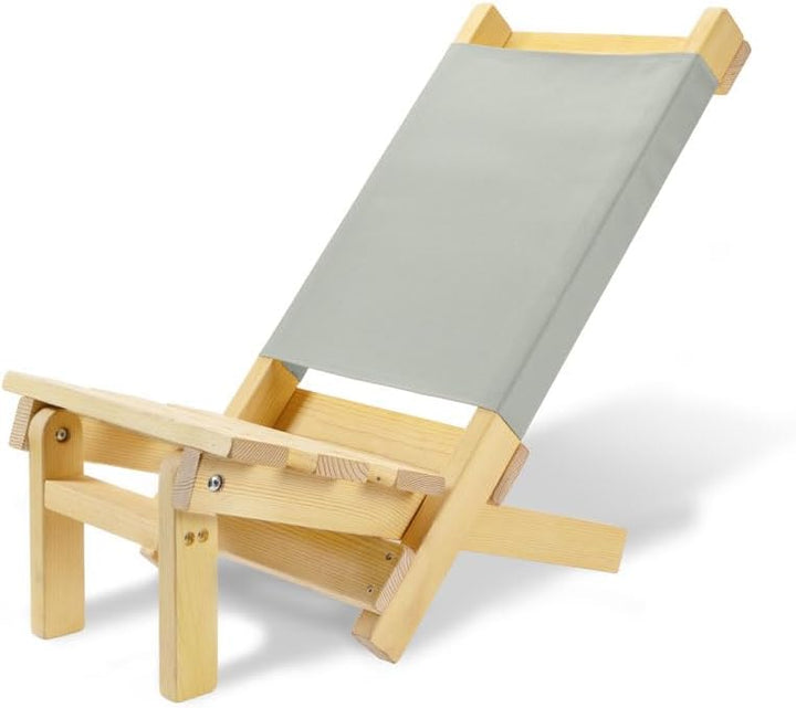 SDJOOL klappbarer Strandstuhl, Campingstuhl, Gartenstuhl, Liegestuhl aus Holz - Outdoorstuhl klappba