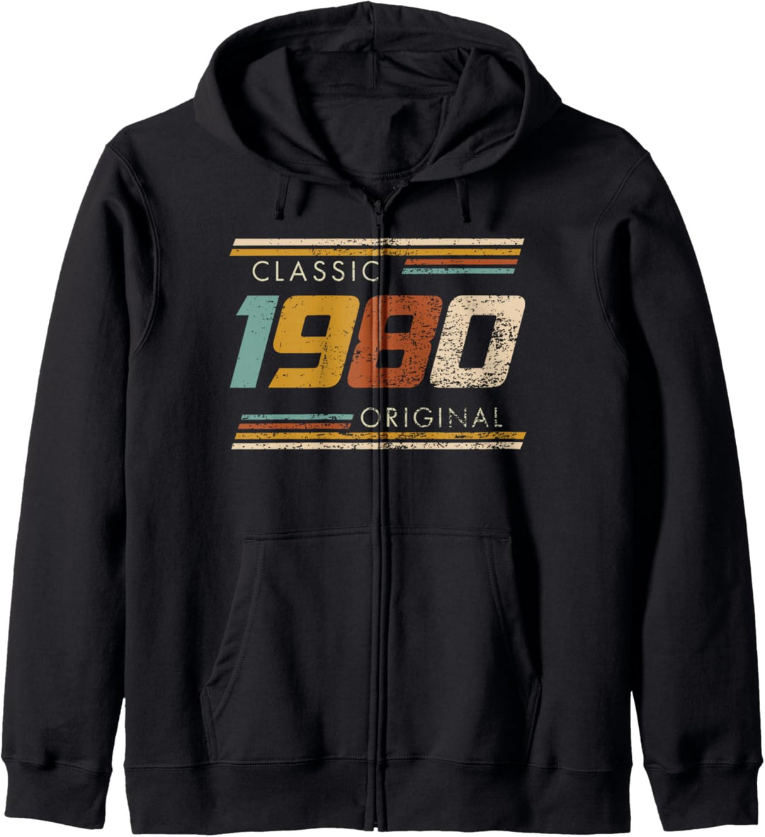 Classic 1980 Original Vintage Birthday Est 1980 Edition Kapuzenjacke