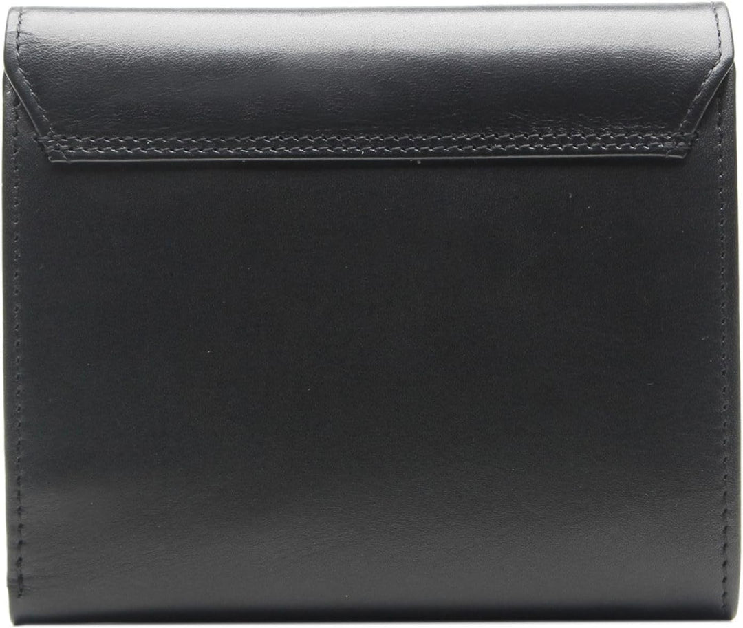 Esquire Helena Geldbörse Leder 12 cm Schwarz, Schwarz
