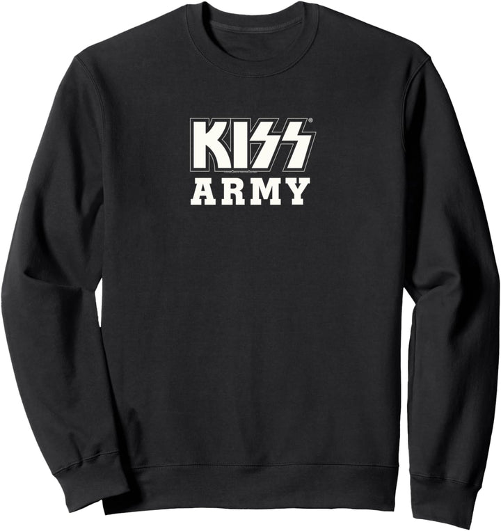 KISS - Logo von KISS Army in Weiss Sweatshirt