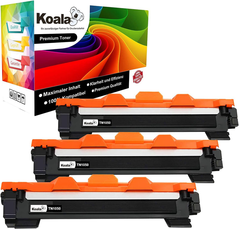 Koala Kompatibel Tonerkartusche Ersatz für Brother TN1050 TN-1050 Combo Pack für HL-1110 HL-1212W DC