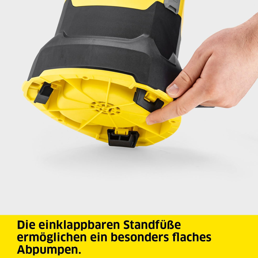 Kärcher SP 9.000 Flat flachsaugende Tauchpumpe, Fördermenge: 9.000 l/h, Eintauchtiefe: max. 7 m, für