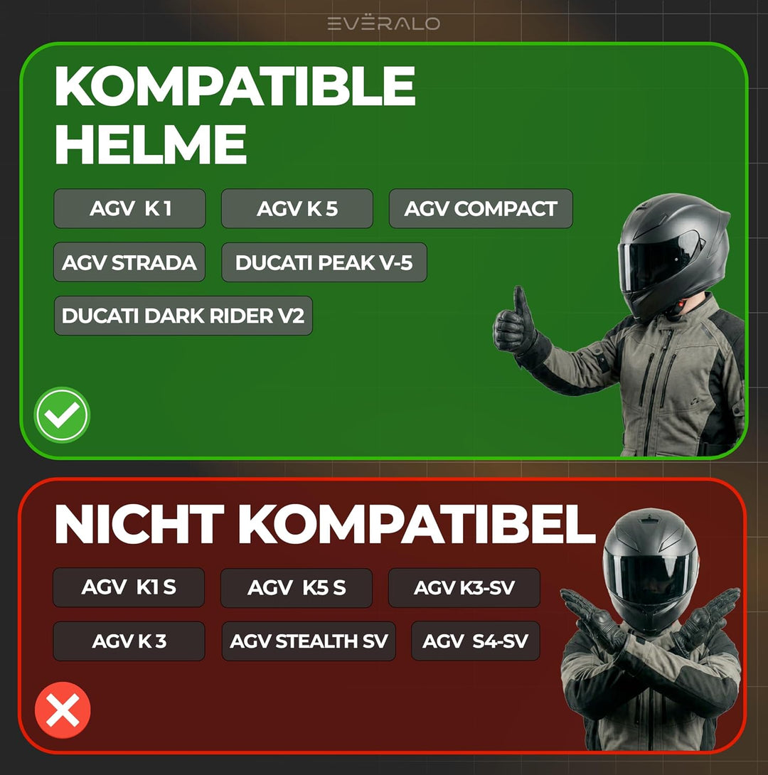 Antibeschlag Linse Kompatibel mit Visier Agv K1 - K5 - Compact - Strada - Vcan V271 - Antifog-Folien