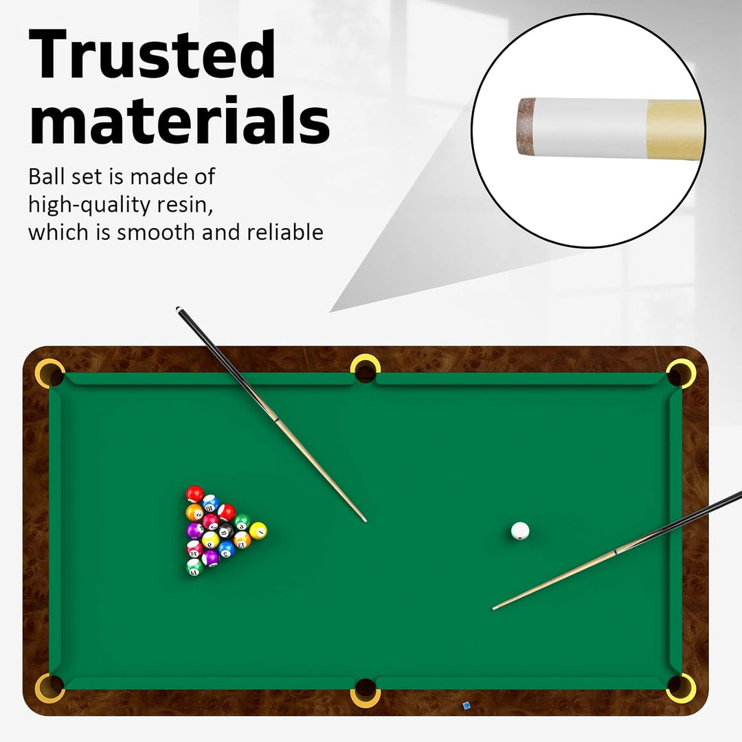 Billairds Billairds Queuestab mit 13 mm Faserlederspitze, Poolstick 121,9 cm, 2 Stück