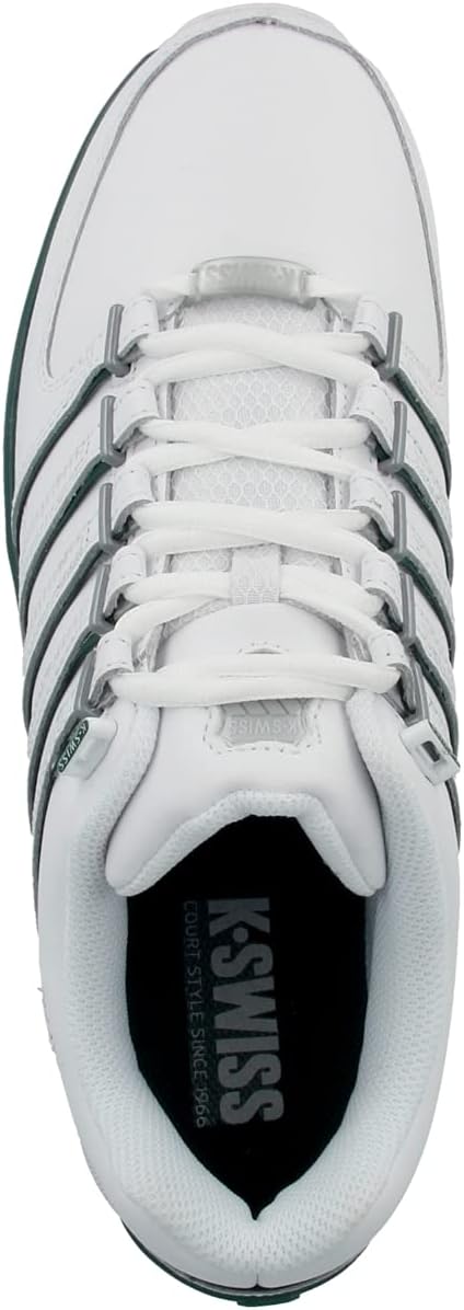 K-Swiss Herren Rinzler Sneaker 43 EU White Posy Green, 43 EU White Posy Green