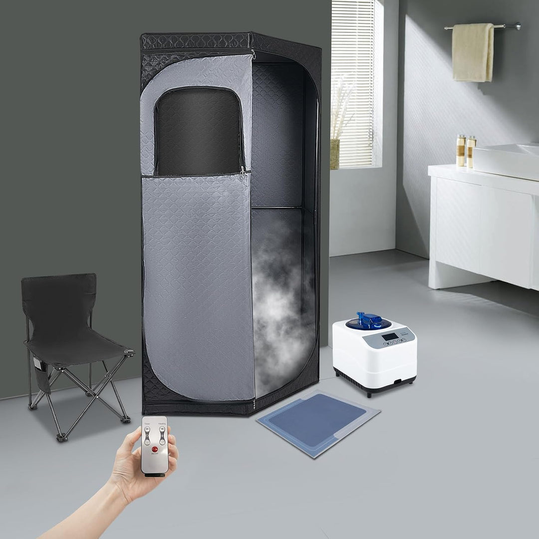 9 Heizstufen, Timer 5–60 min Dampfsauna Komplettset Sauna Für Zuhause Zelt Portable Mit Ofen Saunaze