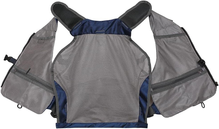 Kylebooker Fliegenfischen Weste Angelweste Einstellbare Grösse Maschen Multi-Taschen Jacke Einheitsg