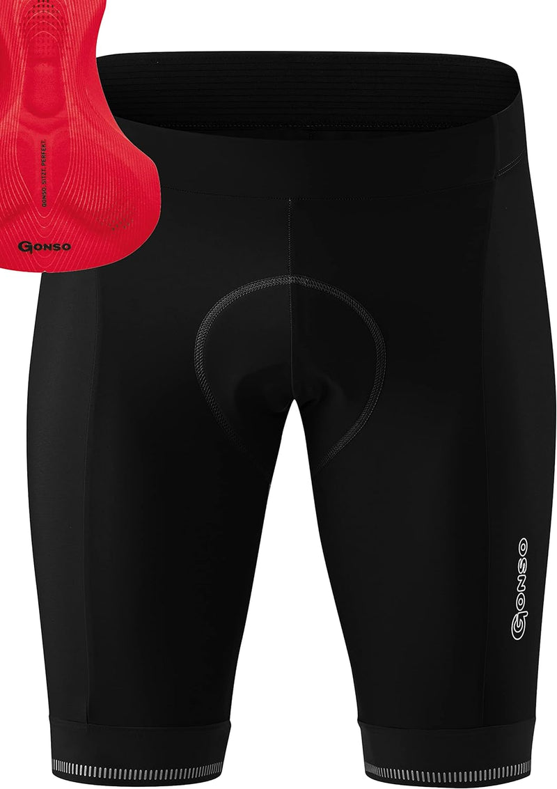 Gonso Herren Fahrradhose Sitivo M, Radhose mit Polster, atmungsaktive Radlerhose für Touren mit dem