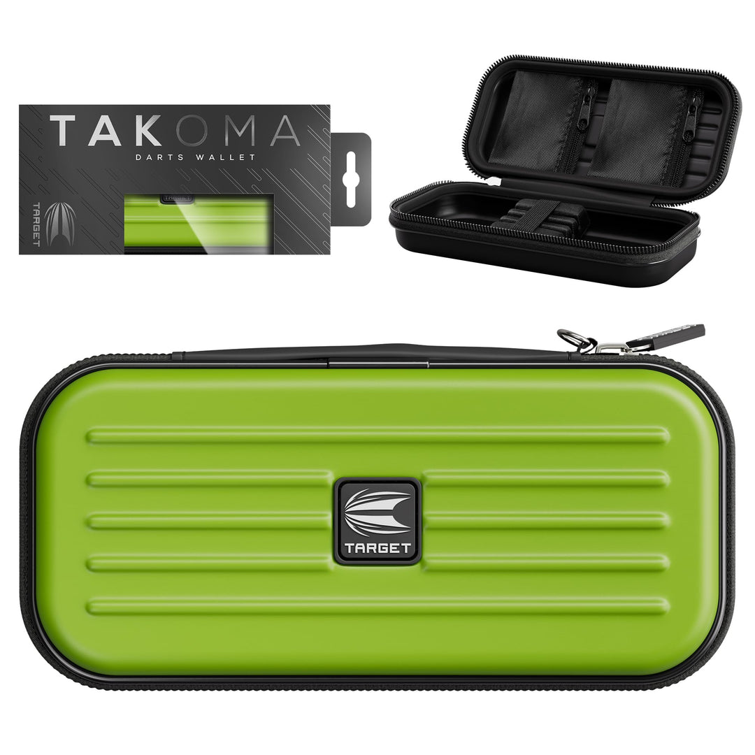 Target Darts Takoma Regular Darts Case - Holds x 1 Satz Darts Brieftasche, Grün