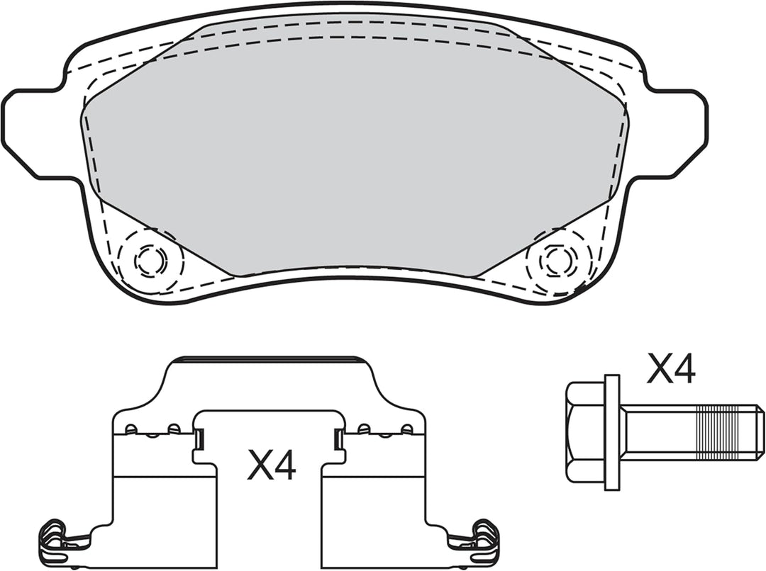 VALEO 601484 PKW Bremsbelagsatz