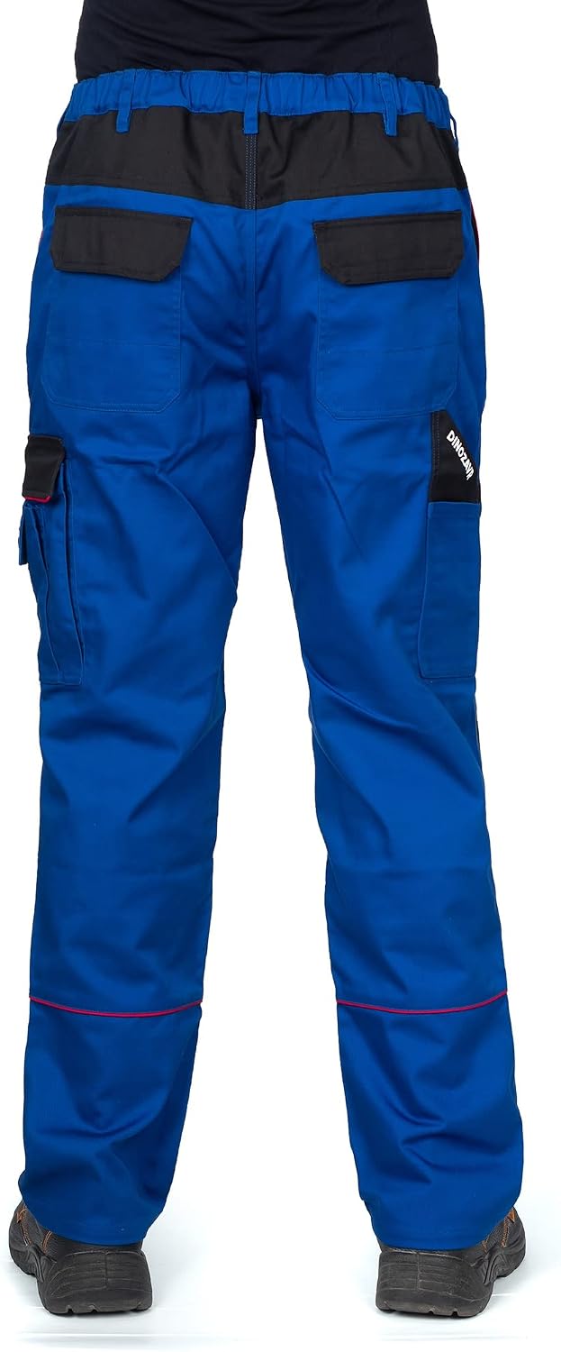 DINOZAVR Fortum Lange Herren-Arbeitshose - Männer Cargo-Bundhose mit Knietaschen - Königsblau EU62 6