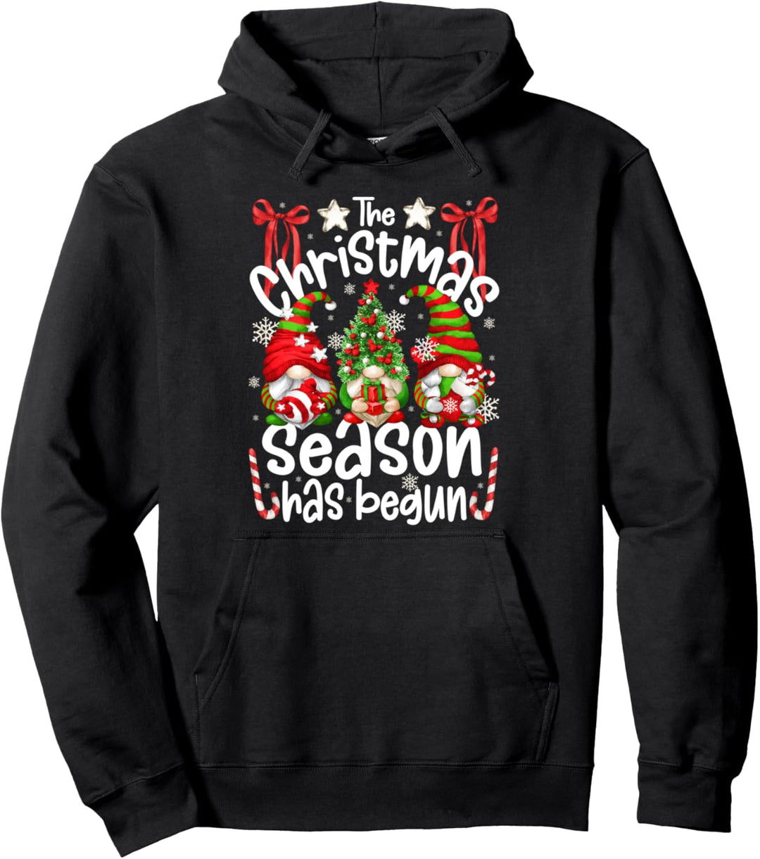 Christmas Season Has Begun For Women With Cute Santa Gnomes Pullover Hoodie