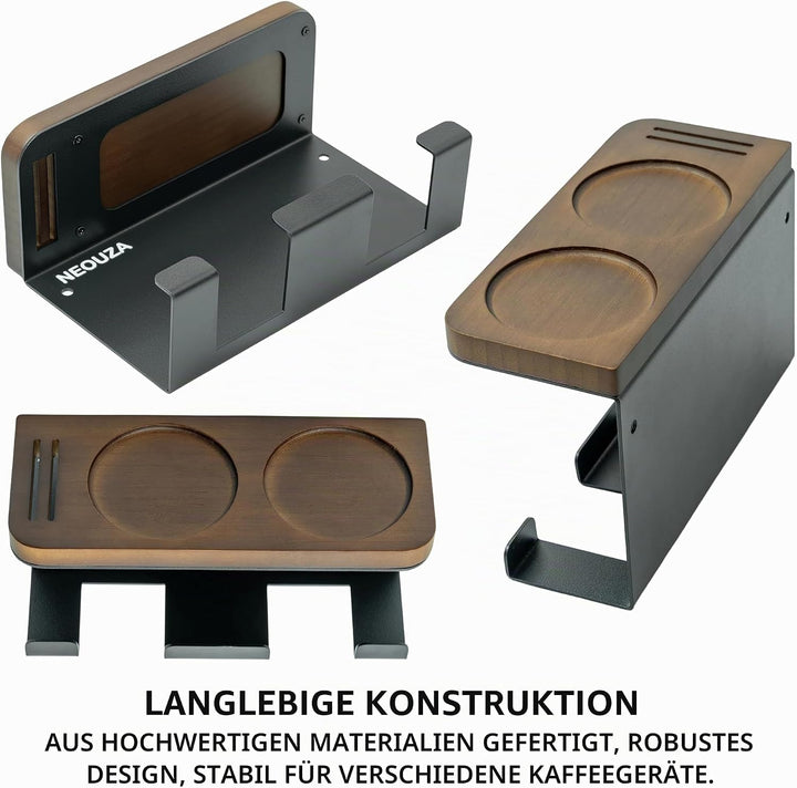 NEOUZA Espressozubehör-Halter, wandmontierter Organizer für Kaffeestampfer, Verteiler, Siebträger, P