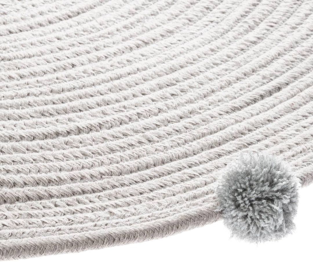 Kinderteppich Pompons - grau D 90 cm - Grau - Atmosphera créateur d'intérieur cm Grau, cm Grau