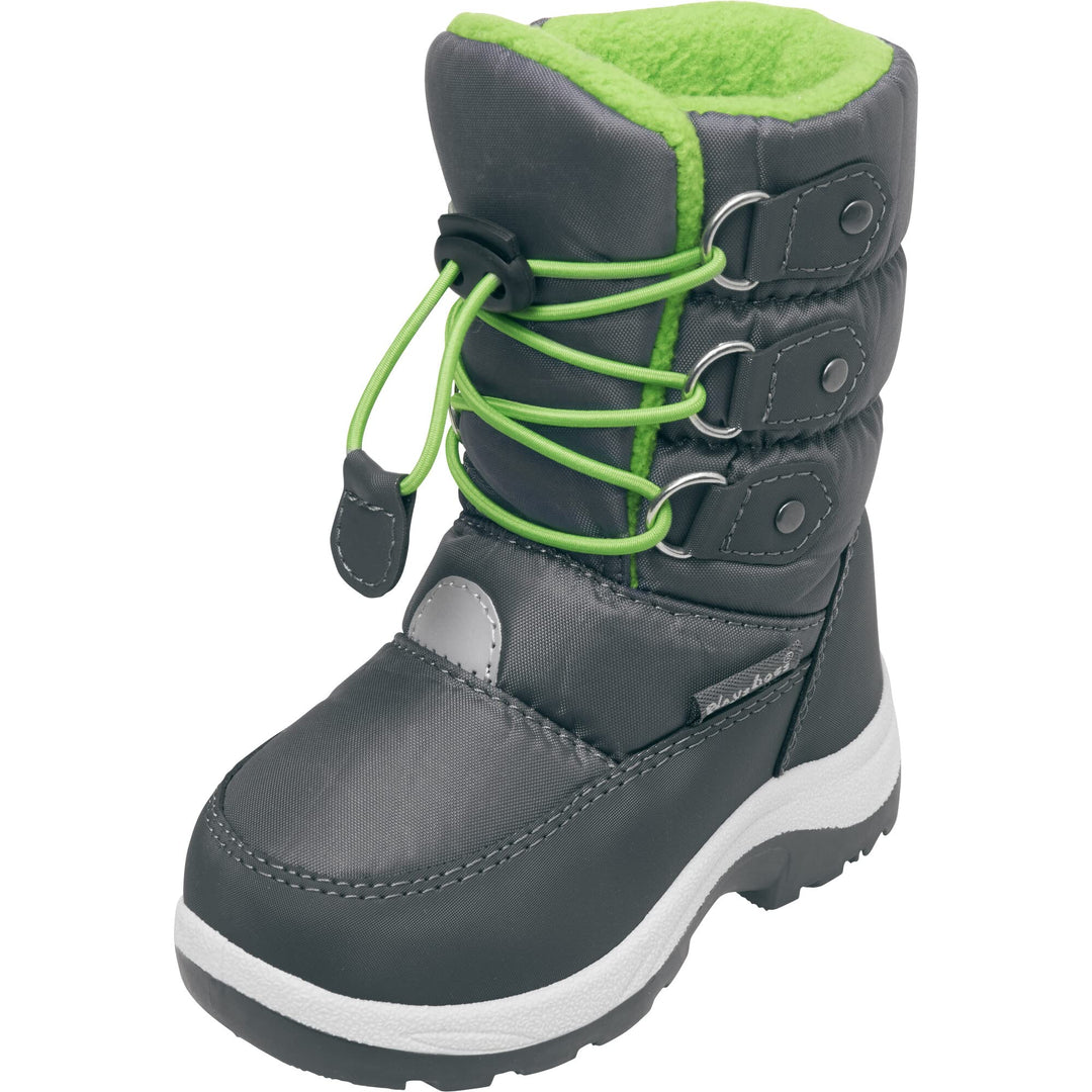 Playshoes Unisex Kinder Winter-Bootie Schneeschuh 20/21 EU Grün Zum Schnüren, 20/21 EU Grün Zum